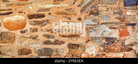 Natural Stone Wall Textured Background Stock Photo