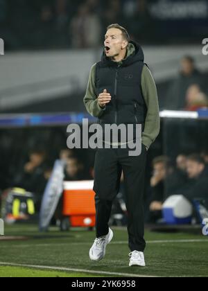 Rotterdam Red Bull Salzburg Coach Pepijn Lijnders During The Uefa Champions League Match