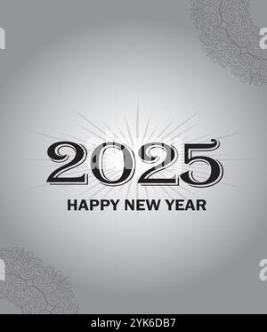 2025 Happy New Year Stock Vector