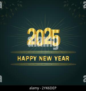 2025 Happy New Year Stock Vector