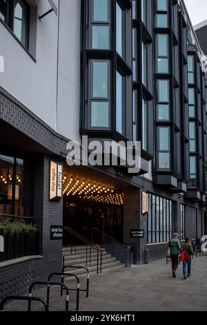 One Hundred Shoreditch London is a 258 bedroom independent hotel located at 100 Shoreditch, London. Formerly the Ace Hotel. Stock Photo