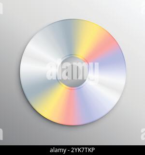 realistic cd mockup design template Stock Vector