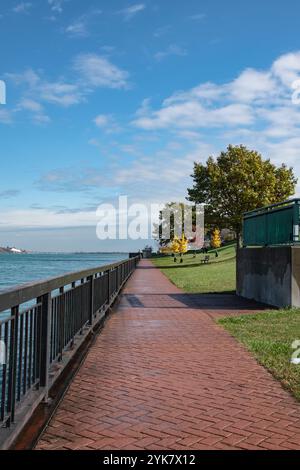 Battagello Riverwalk at Windsor Sculpture Garden park in Windsor, Ontario, Canada Stock Photo