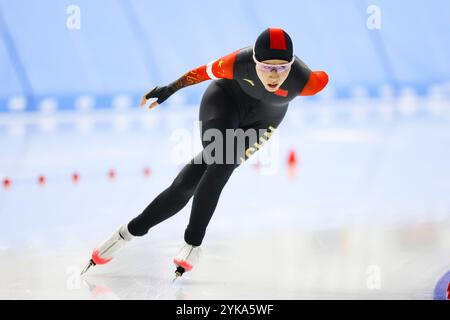 Aomori, Japan. 16th Nov, 2024. Shihui Yu (CHN) Speed Skating : 2025 ISU ...