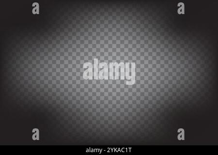 Gradient checkered background. Subtle light effect. Transparent texture overlay. Vector illustration. Stock Vector