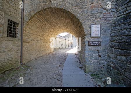 La Verna Sanctuary, Foreste Casentinesi Monte Falterona e Campigna National Park, Chiusi della Verna,Tuscany, Italy Stock Photo