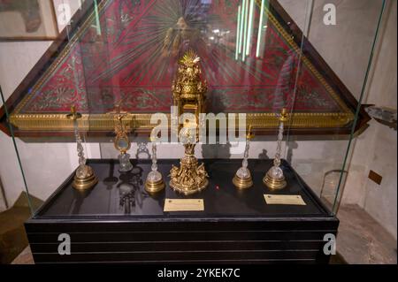 Milan, Italy. Interior of the Basilica di Sant'Ambrogio Stock Photo