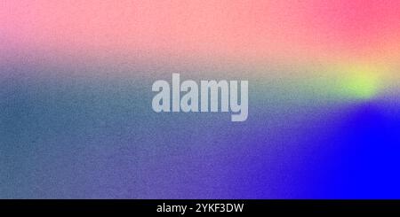 A vibrant, high-resolution gradient background featuring a smooth blend of pink, orange, blue, and green hues with a subtle texture Ideal for graphic Stock Photo