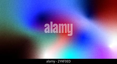 This digital illustration showcases a vibrant gradient background featuring a smooth transition between multiple colors Ideal for use in designs, pres Stock Photo