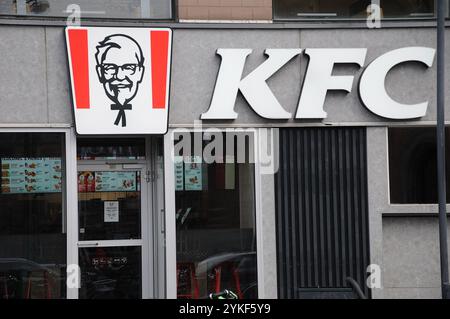 Copenhagen/ DenmarK/18 November 2024/ KFC kentucky fried chicken restaurant in danish capital.  (Photo.Francis Joseph Dean/Dean Pictures) (Not for commercial use) Stock Photo