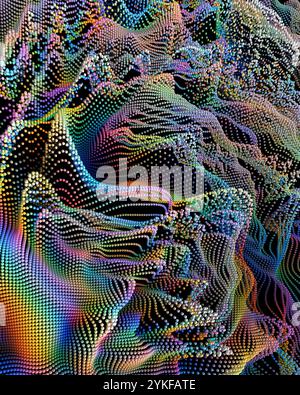 Particle Cloud Patterns Virtual Wave Particle Stock Photo - Alamy