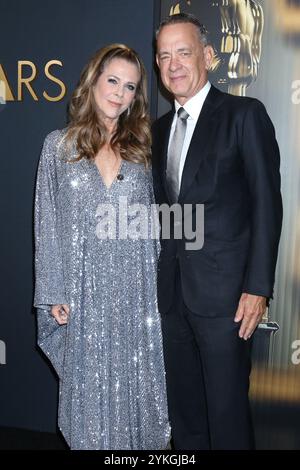 Los Angeles, USA. 17, November, 2024.   Pictured left to right, Rita Wilson, Tom Hanks at the 2024 Governors Awards.  Credit:  Kathy Hutchins / Alamy Live News Stock Photo