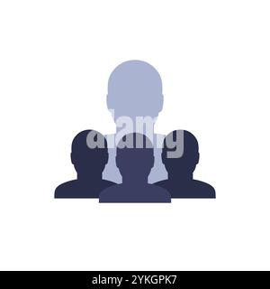 influence icon on white, influencer vector Stock Vector