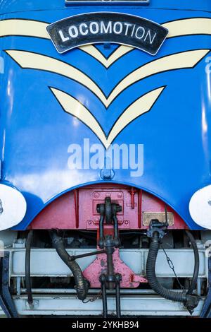 The Blue Deltic Prototype locomotive at the Locomotion Darlington  museum Locomotion Shildon near Darlington County Durham England UK GB Europe Stock Photo