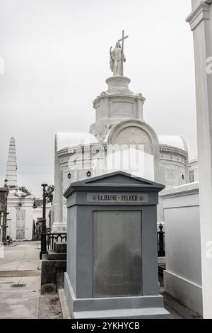 Historic St. Louis Cemetery NO. 1, holds the distinction of being the oldest surviving cemetery in the City of New Orleans, Louisiana. Stock Photo