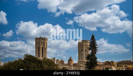 CAGLIARI, SARDINIA - October 9, 2024: Cagliari, the historic capital of Sardinia, offers stunning coastal views, rich Italian heritage, and vibrant Me Stock Photo