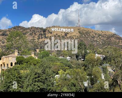 Hollywood Sign, Hollywood Hills, Hollywood, Los Angeles, California,  America, American, USA, Stock Photo