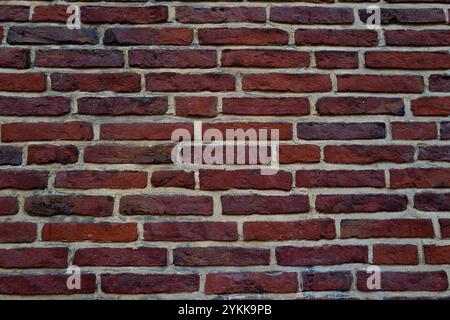 Stone pattern with brick wall background. High resolution banner. Red brick wall In germany, Hamburg. Stock Photo