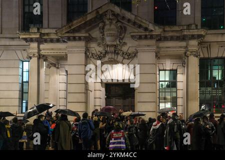 London, UK. 18th November, 2024. Hundreds of British-New Zealanders and supporters staged a protest against a proposed controversial new bill, which reinterprets the country's founding treaty between the Maori and the Crown. Critics of the Treaty Principles Bill say its implementation will threaten Maori land and cultural rights.  Credit: Eleventh Hour Photography/Alamy Live News Stock Photo