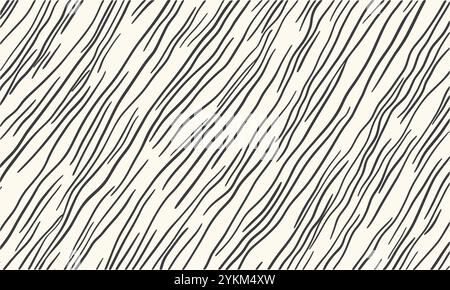 Vector illustration of a diagonal line pattern on a white background, a seamless texture, a simple design, a minimalist style, hand drawn lines Stock Vector