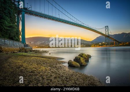 Lions Gate Bridge, Vancouver, Canada Stock Photo