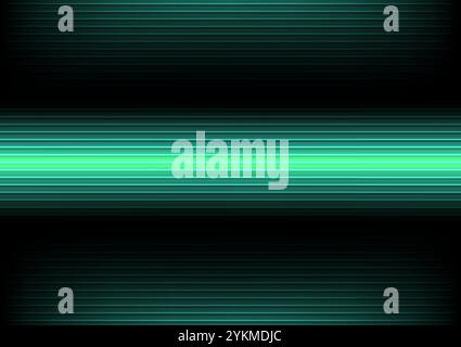 Abstract background with green neon beam, stock vector Stock Vector