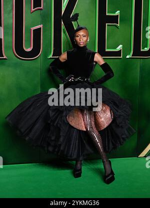 London, UK. 18th Nov, 2024. Cynthia Erivo at the UK Premiere of Wicked. London, UK, November 18, 2024. Photo by Stuart Hardy/ABACAPRESS.COM Credit: Abaca Press/Alamy Live News Stock Photo