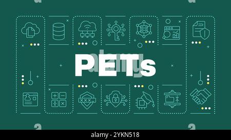 PETs green word concept Stock Vector