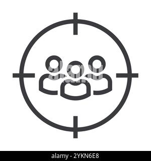 Target strategy marketing Business symbol Stock Vector