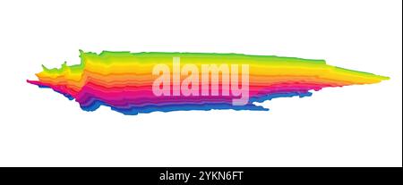 Colorful grunge brush stroke Stock Vector