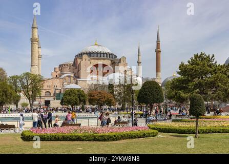 A picture of the Hagia Sophia and the Sultan Ahmet Park Stock Photo - Alamy