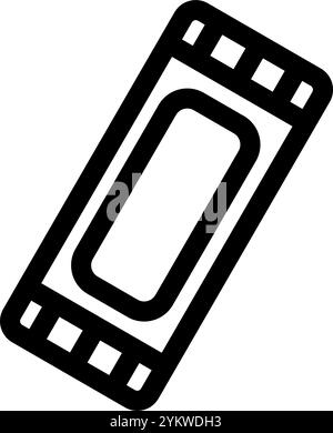Candy bar icon symbol - fast food chocolate or sugar Candy bar Stock Vector