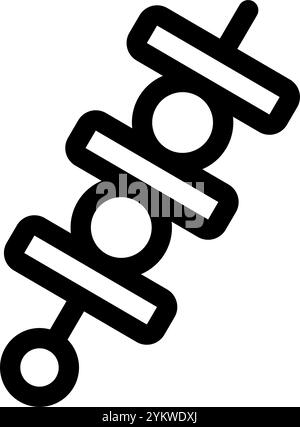 BBQ icon symbol - BBQ for grill evenings vector symbol illustration Stock Vector