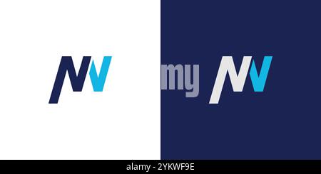 Modern and unique MW  logo design Stock Vector