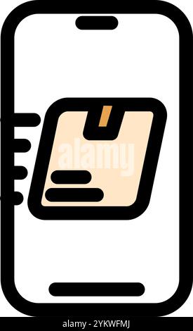 Package quick delivery - clean and modern ecommerce and online marketing icon Stock Vector