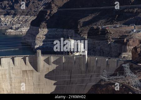 A close-up picture of the Hoover Dam Stock Photo