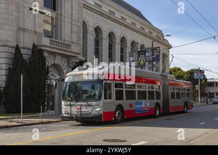 A picture of a Muni San Francisco bus Stock Photo