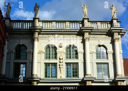 Golden Gate, Brama Złota, Langgasser Tor, Gdansk, Historic Monument of Poland, Europe, Stock Photo