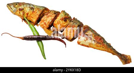 Atlantic Mackerel fried Stock Photo