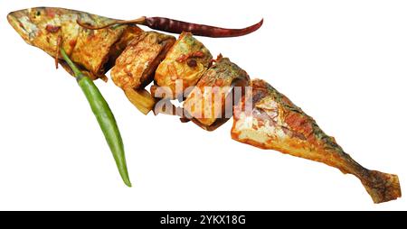 Atlantic Mackerel fried Stock Photo