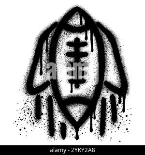 american football icon black vector illustration Stock Vector Image ...