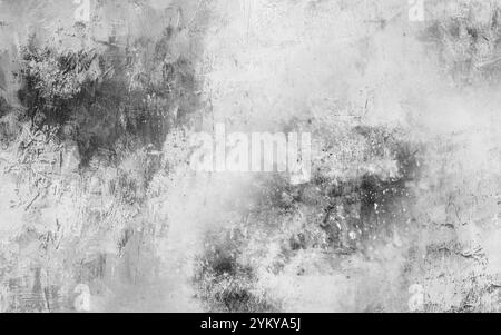 Abstract dirty aging effect black and gray. A dirty, dusty, scratched material or surface. Use for overlay effect on vintage grunge style design. Stock Photo