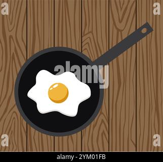 fried egg vector illustration Stock Vector