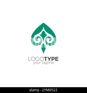 Organic Nature Logo Design. Spade Icon Stock Vector