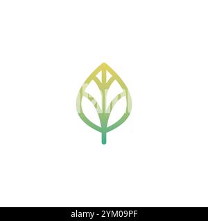 Leaf Logo Template Vector. Organic Icon Design Stock Vector