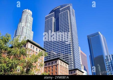 Skyscrapers in downtown Los Angeles, California Stock Photo