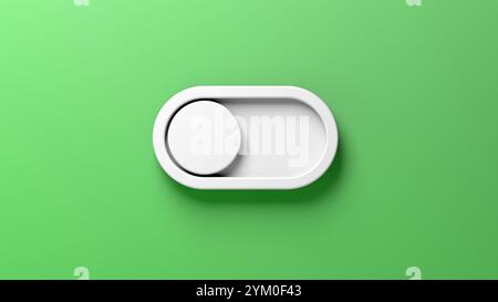 Toggle Switch. On and off button. 3d illustration. Stock Photo
