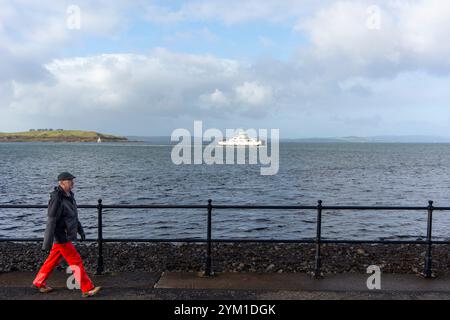 Largs, Scotland - Oct 22 2024: Largs promenade in an autumn day. Largs ...