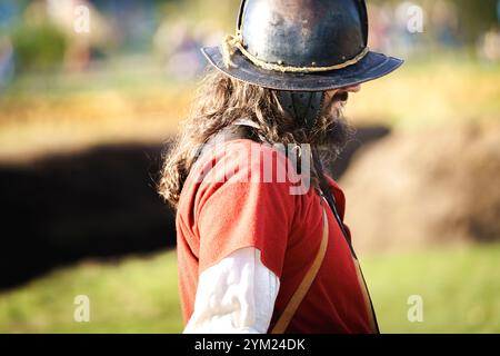 Groenlo,Gelderland/Netherlands - 10-26-2024: The Battle of Grolle (Dutch: Slag om Grolle). Historical reenactment of the siege of the fortified border Stock Photo