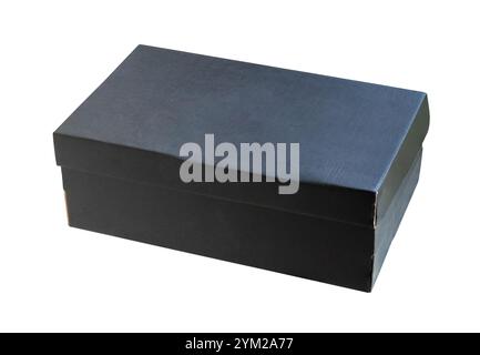 Mockup black box isolated on white background Stock Photo